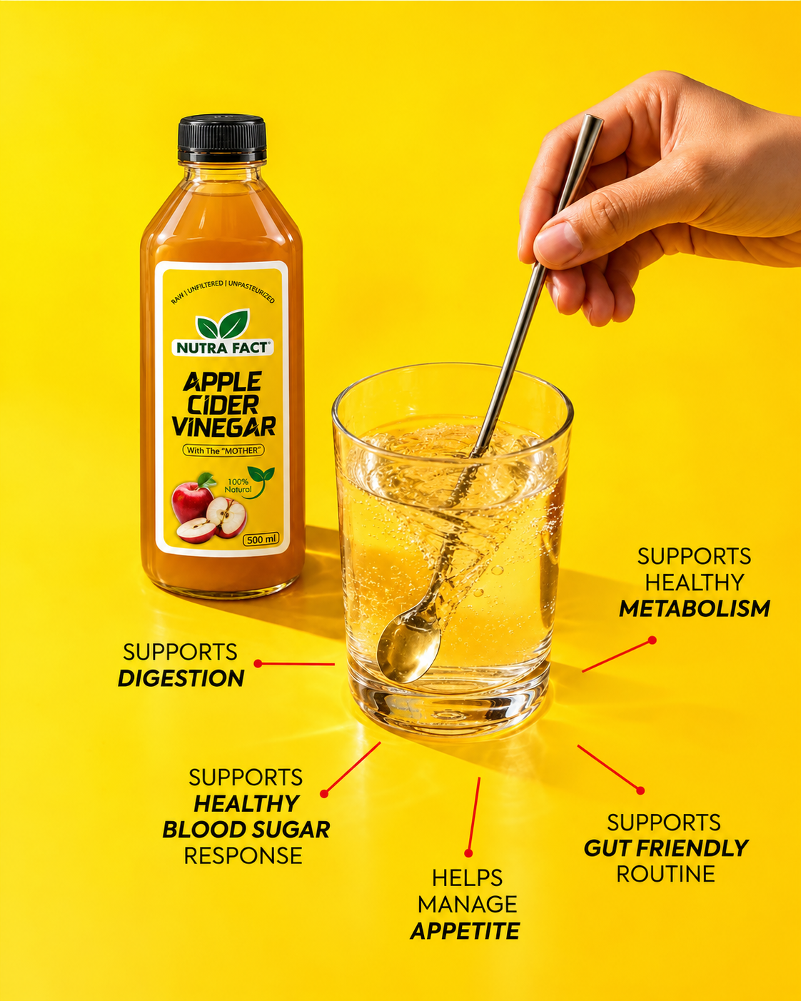 Apple cider vinegar (500ml)
