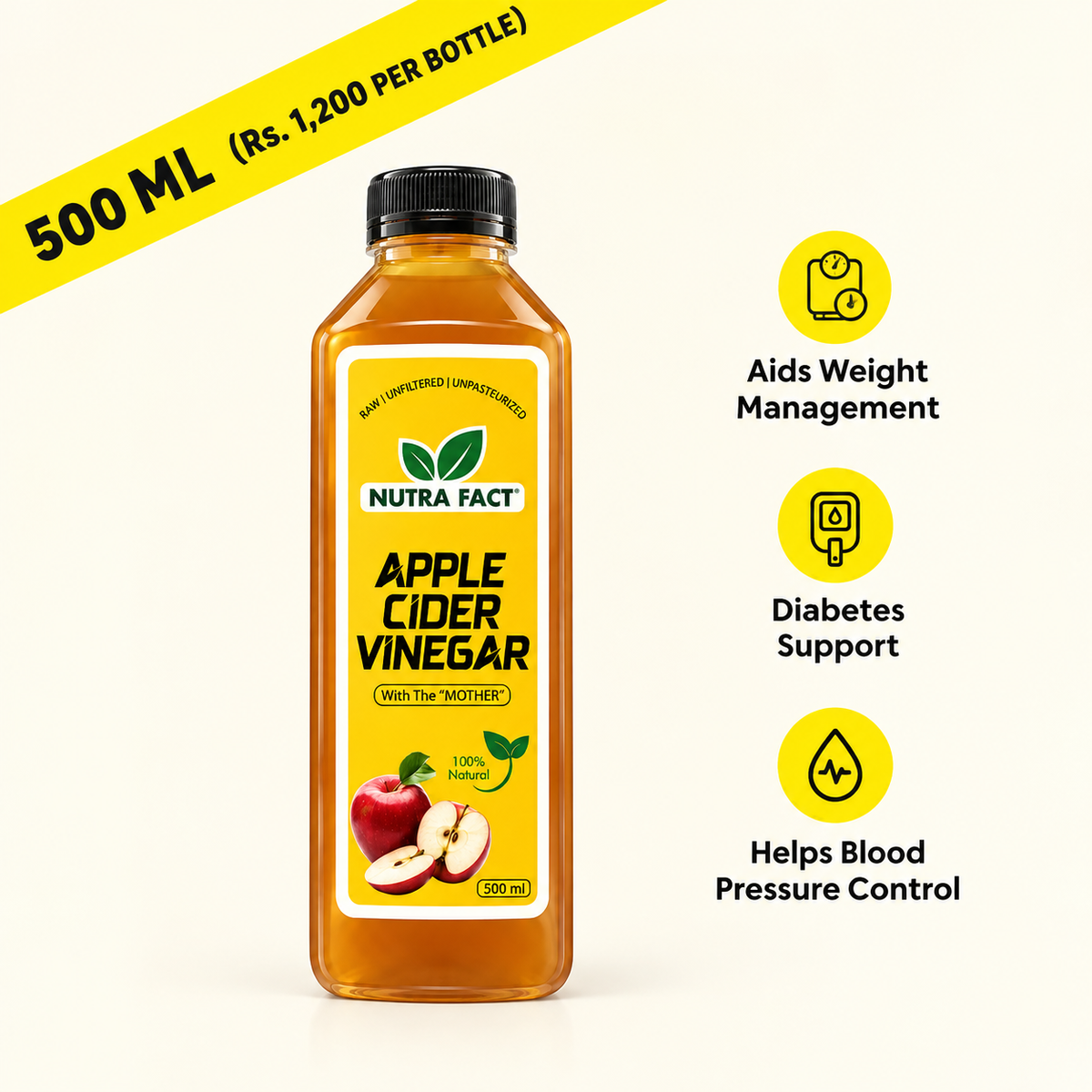 Apple cider vinegar (500ml)